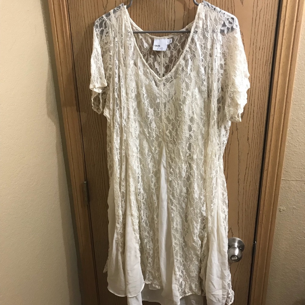 Lace swing dress
